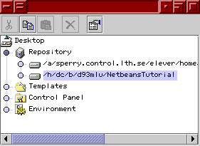 NetBeans' repository after adding a directory