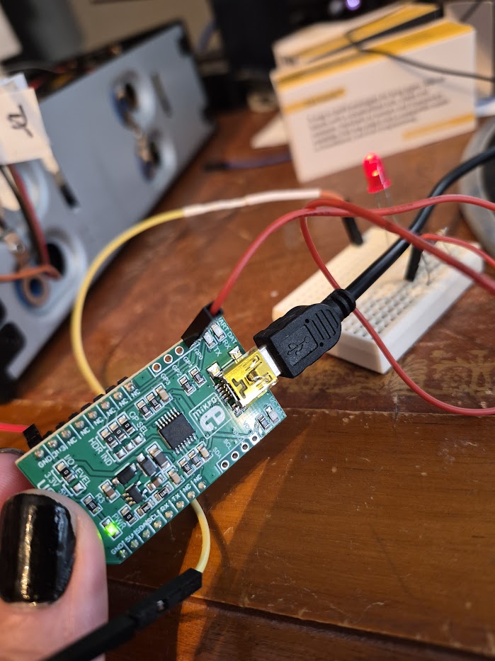 Toggling a LED over GPIO